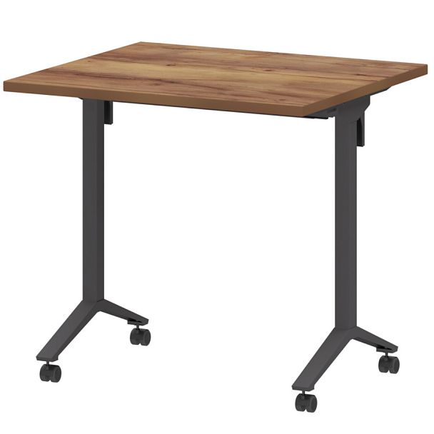 Стол мобильный складной МБ25-80.70 Таксония/Антрацит 800x700x750 Моби - Вид 1