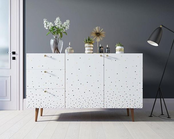 Комод Berber с двумя дверками и ящиками принт 15 арт BB17/Print_15 - Вид 4