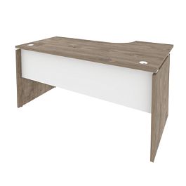 Onix Стол эргономичный левый O.SA-1 (L) Тиквуд темный/Белый бриллиант 1580*980*750 (720/460) - Фото предпросмотра