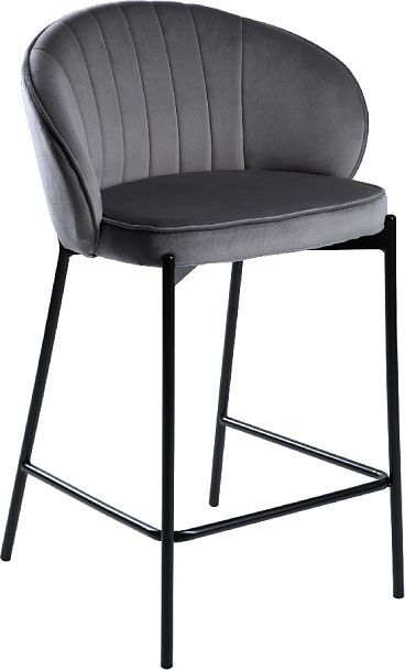 Комплект полубарных стульев Миэль серый/черный, 4 шт. - Вид 3