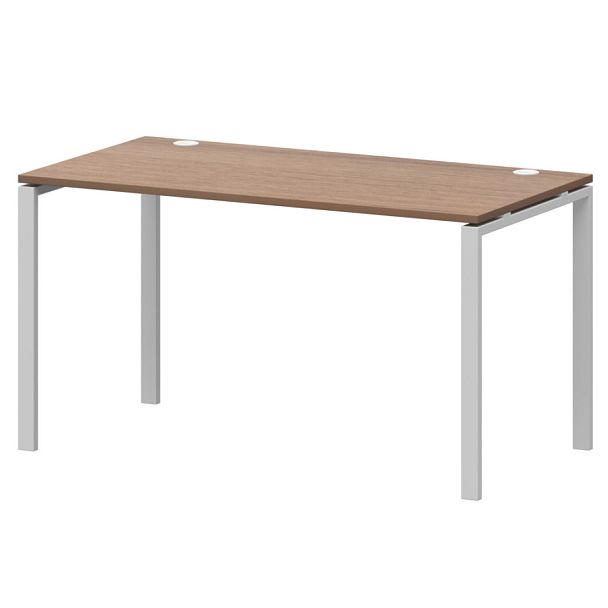 Стол на металлокаркасе АМ-004.60 Орех/Белый 1600x600x760 Арго-М - Вид 1