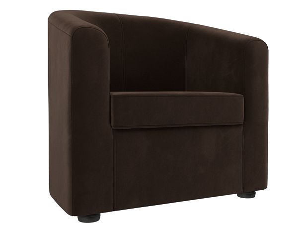 Кресло Норден (полностью микровельвет коричневый) - Вид 1