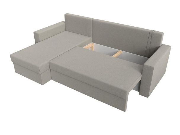 Диван угловой Траумберг Лайт левый угол Рогожка бежевый - Вид 7