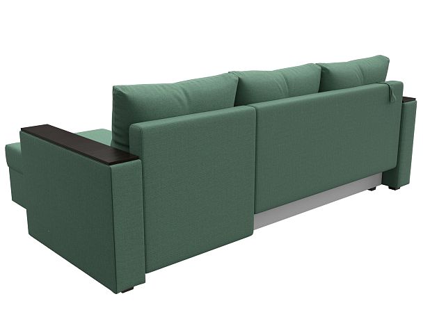 Диван угловой Атланта Лайт Б/С правый угол Рогожка зеленый - Вид 5