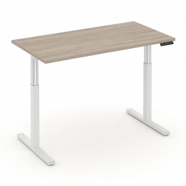 Стол электроподъемный "MOVE UP" MV.SE-3.7 Белый металл /  Дуб Аттик - Вид 2