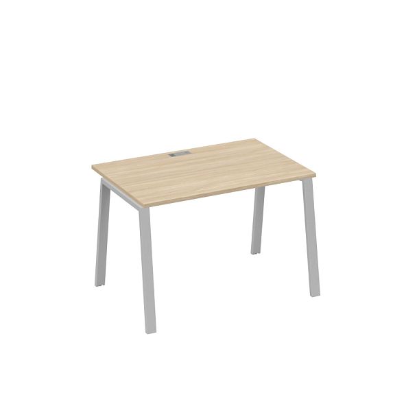 Стол письменный на металлокаркасе TRE A4 А4 Б3 023 БП дуб скандинавский / металлокаркас серый - Вид 1