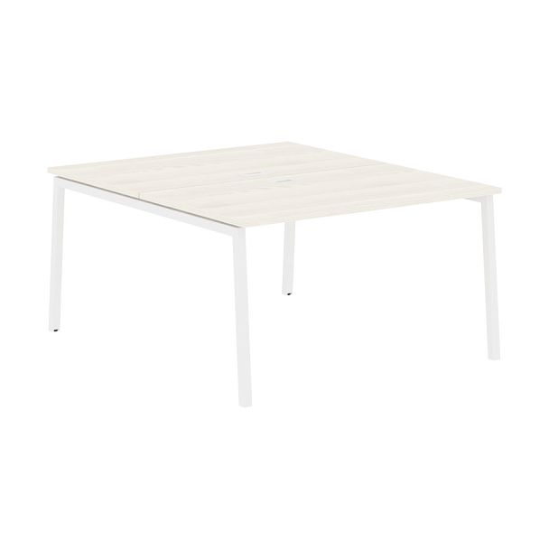 Стол 2-х местный ELWST 1316 Ясень Траун/Белый 1360х1606х750 EDIS - Вид 1