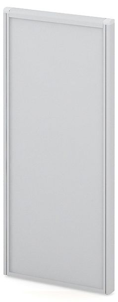 Модуль сплошной "Мобильные офисные перегородки «Логика»"  ПК-ЛГ-МДС138х60Д-В1-19 серый - Вид 1