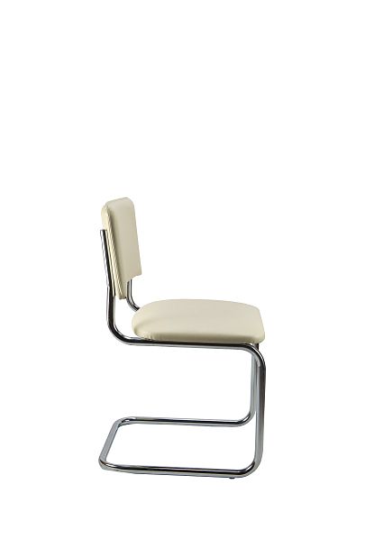 Кресло Сильвия хром бежевый - Вид 3