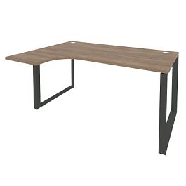 Onix Стол эргономичный левый на О-образном м/к O.MO-SA-4 (L) Дуб аризона/Антрацит металл 1580*1180*750 (800/460) - Фото предпросмотра
