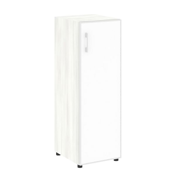 Yalta Шкаф узкий LT.SU-2.4 R (R) white Снежная патина/Стекло white 400*450*1195 - Вид 1