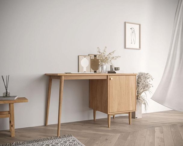 Стол рабочий Bubble Solid с правой тумбой арт BBL08S - Вид 4