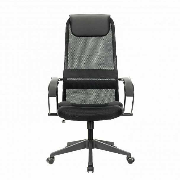 Кресло офисное BRABIX PREMIUM "Stalker EX-608 PL", ткань-сетка/кожзам, черное, 532090 - Вид 4