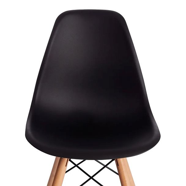 Стул барный Синди Бар Чаир/Cindy Bar Chair (мод.80-1), дерево бук/металл/пластик, Black (Черный) 3010/ натуральный - Вид 6