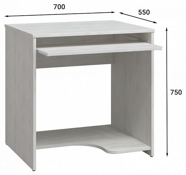 Стол компьютерный Эконом Стандарт С-233 - Вид 2