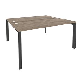 Onix Рабочая станция на П-образном м/к O.MP-D.RS-2.4.7 Тиквуд темный/Антрацит металл 1580*1475*750 - Фото предпросмотра