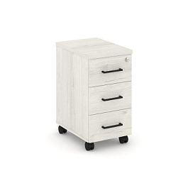 Стайл Проджект Тумба мобильная з/с ЛХДФ SN.TM-004 Дуб Наварра/Черный Ручки 320*460*611 - Фото предпросмотра