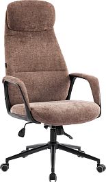 Кресло руководителя Everprof Otto Black (Отто Блэк) Ткань Коричневый - Фото предпросмотра