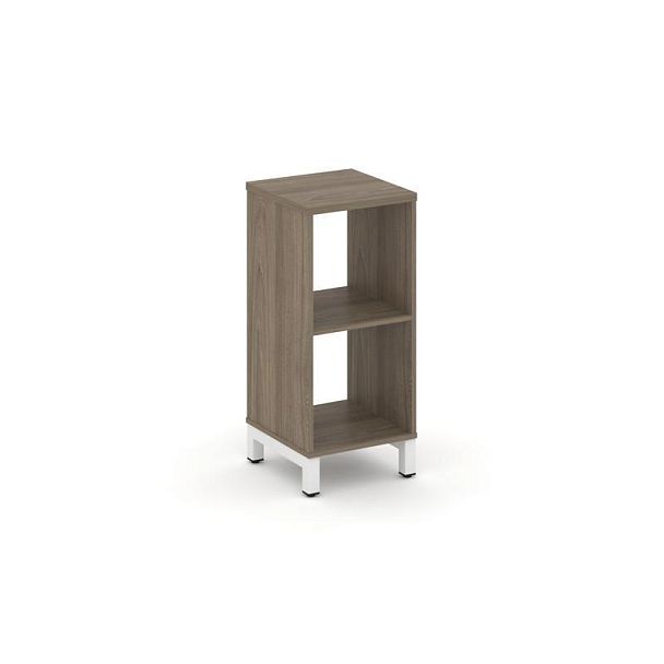 Стайл Проджект Каркас стеллажа 2 яр. SN.KS-210 Вяз Благородный/Металл Белый 387*400*881 - Вид 1