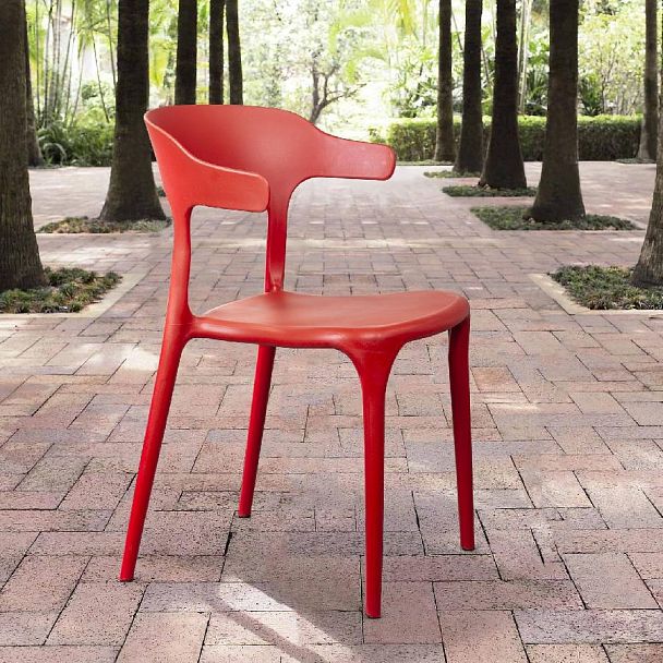 Стул Leo, первичный пластик красный - Вид 4