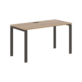 Стол прямой EUST 1367 Дуб Денвер светлый/Мокко 1360х670х750 EDIS - Фото предпросмотра