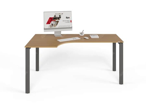 ЛАЙТ / LIGHT RLG016-14x9L Угловой стол 160x90x75 Бук - Вид 3