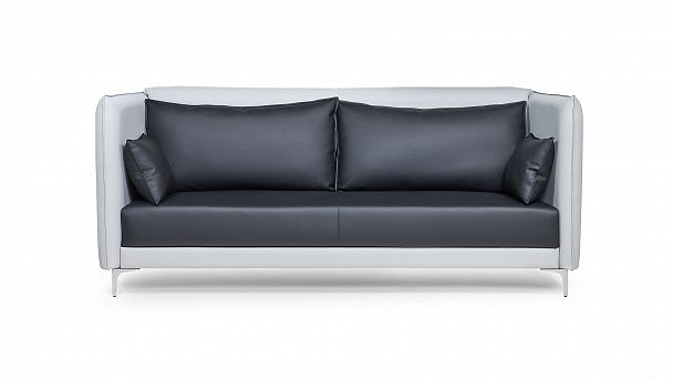 Диван трехместный высокий Lang 218x91x137 чёрный - Вид 7