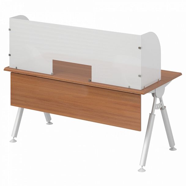 Композиция "Настольные защитные экраны «Лайт»" ПК-ЛТ-КОМП№1-В2-902 белый - Вид 1