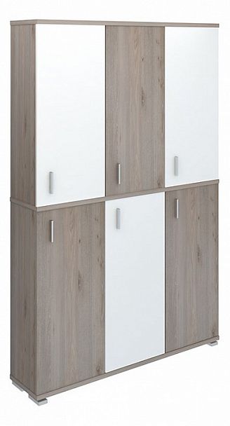 Шкаф книжный Домино нельсон ПУ-40-4 Белый/Нельсон - Вид 1