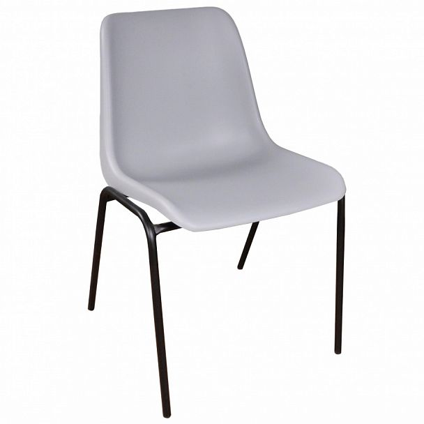 Стул Vicenza (4 ножки) Каркас черный, светло-серый, стопируемый - Вид 1
