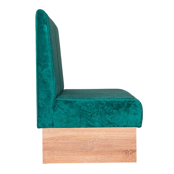 Диван Мистик, велюр PALERMO mentol 09, ЛДСП под дуб - Вид 3