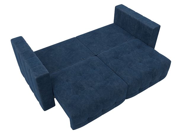 Диван прямой Лига-052 НПБ Велюр синий - Вид 9