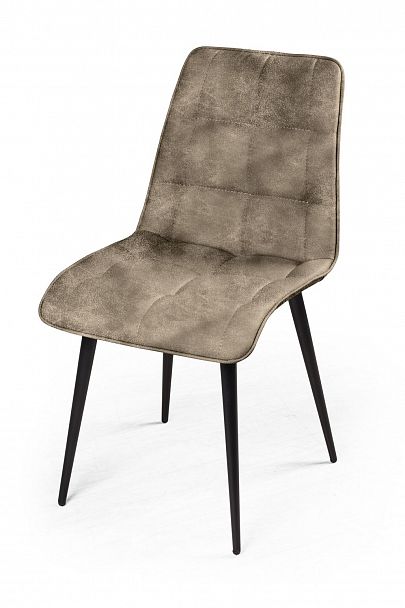 Стул UNO soft, замша silver / чёрный конус - Вид 5