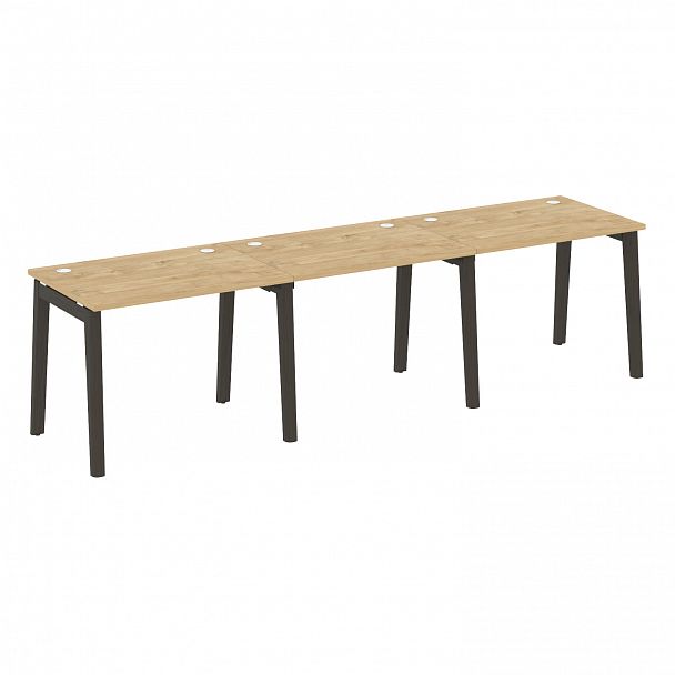 Рабочая станция "Onix wood" OW.RS-3.1.7 тиквуд светлый/дуб темный - Вид 1