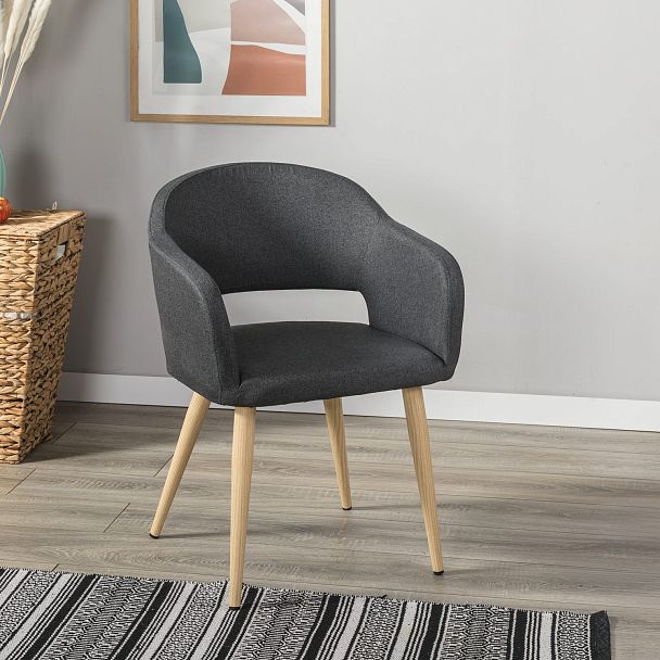 Кресло Oscar тёмно-серый/нат.дуб - Вид 8