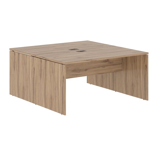 Стол двойной ED2ST 1580 Дуб Денвер светлый/Мокко 1560х1606х750 EDIS - Вид 1