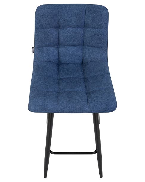 Стул барный DOBRIN NICOLE (черные матовые ножки, синяя ткань (UF860-14B)) - Вид 7