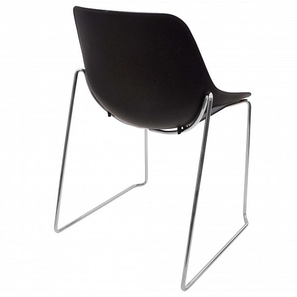 Стул Q5 (пруток), черный, стопируемый - Вид 4