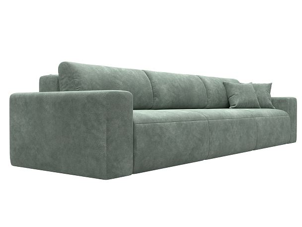Диван прямой Лига-036 НПБ Классик Лонг Велюр зеленый - Вид 3