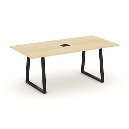 Style Project Direct Direct Стол переговорный SN-6T1.SPRG-198 Акация Лорка/Металл Черный 1980*980*750 - Фото предпросмотра