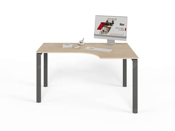 ЛАЙТ / LIGHT RLG016-12x9R Угловой стол 140x90x75 Дуб Сонома - Вид 3