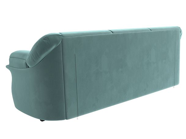 Диван прямой Карнелла (полностью велюр бирюзовый) - Вид 6
