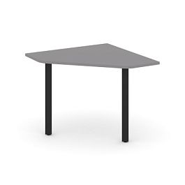 Стайл Проджект Угловой элемент переговорного стола SN-6.UPRG-001 Серый Пепел/Металл Черный 980*980*7 - Фото предпросмотра