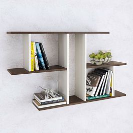 Полка навесная ПН-4 (1050*600*180) венге/ясень анкор светлый - Фото предпросмотра