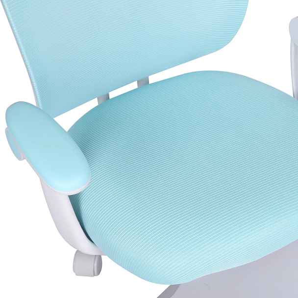 Кресло детское с подставкой для ног BRABIX "Toy MG-205", сетка/ткань TW, голубое, 533152 - Вид 17