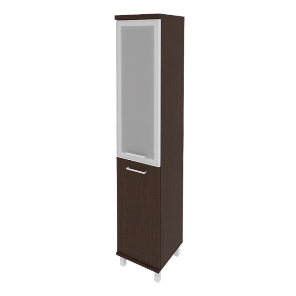 First Шкаф высокий узкий правый KSU-1.2 R (R) Венге 401*432*2060 - Вид 1