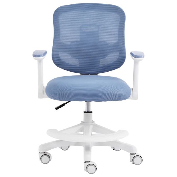 Кресло детское с подставкой для ног BRABIX KIDS "MG-215", сетка/ткань TW, голубое, 533312 - Вид 6