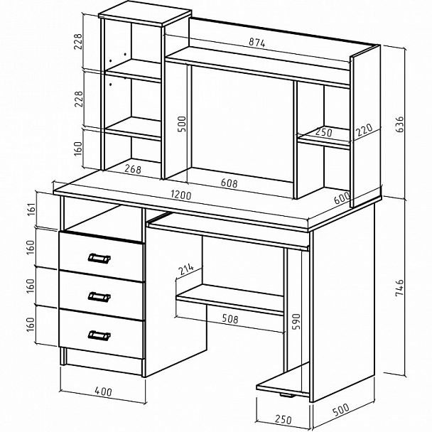 Стол компьютерный Имидж-17 - Вид 2