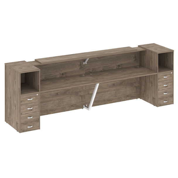 Ресепшн "Onix" O.R-K-12 тиквуд темный/белый - Вид 1