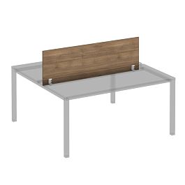 Экран для рабочей станции 140 на белом металлокаркасе КФ Комфорт КФ К.Б 847 ШТ дуб шамони темный - Фото предпросмотра